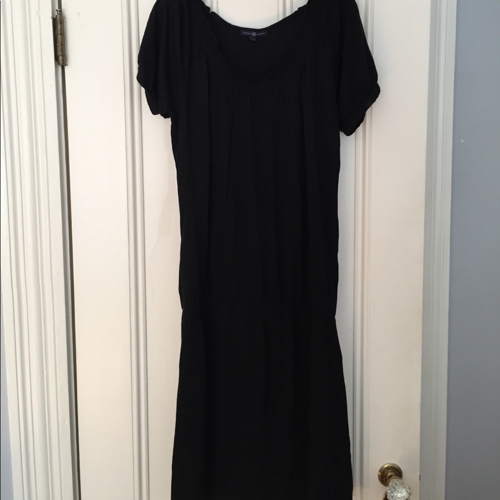Gap black elastic waist dress/beach coveup