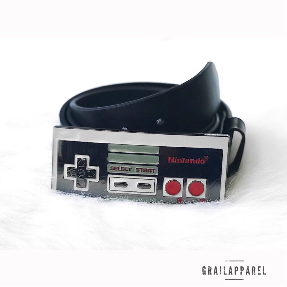 Carhartt Nintendo Leather Black Belt Sz 40