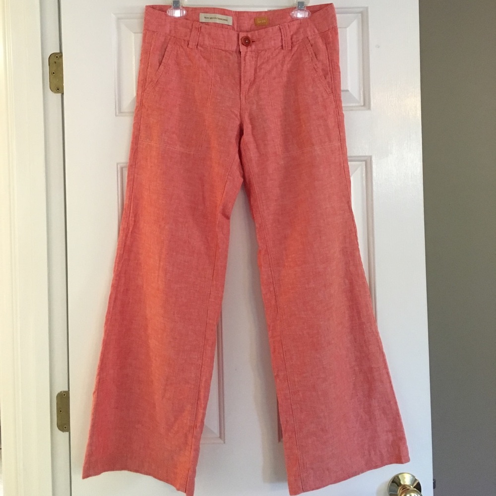 Pilcro & The Letterpress Linen Wide Leg Pants