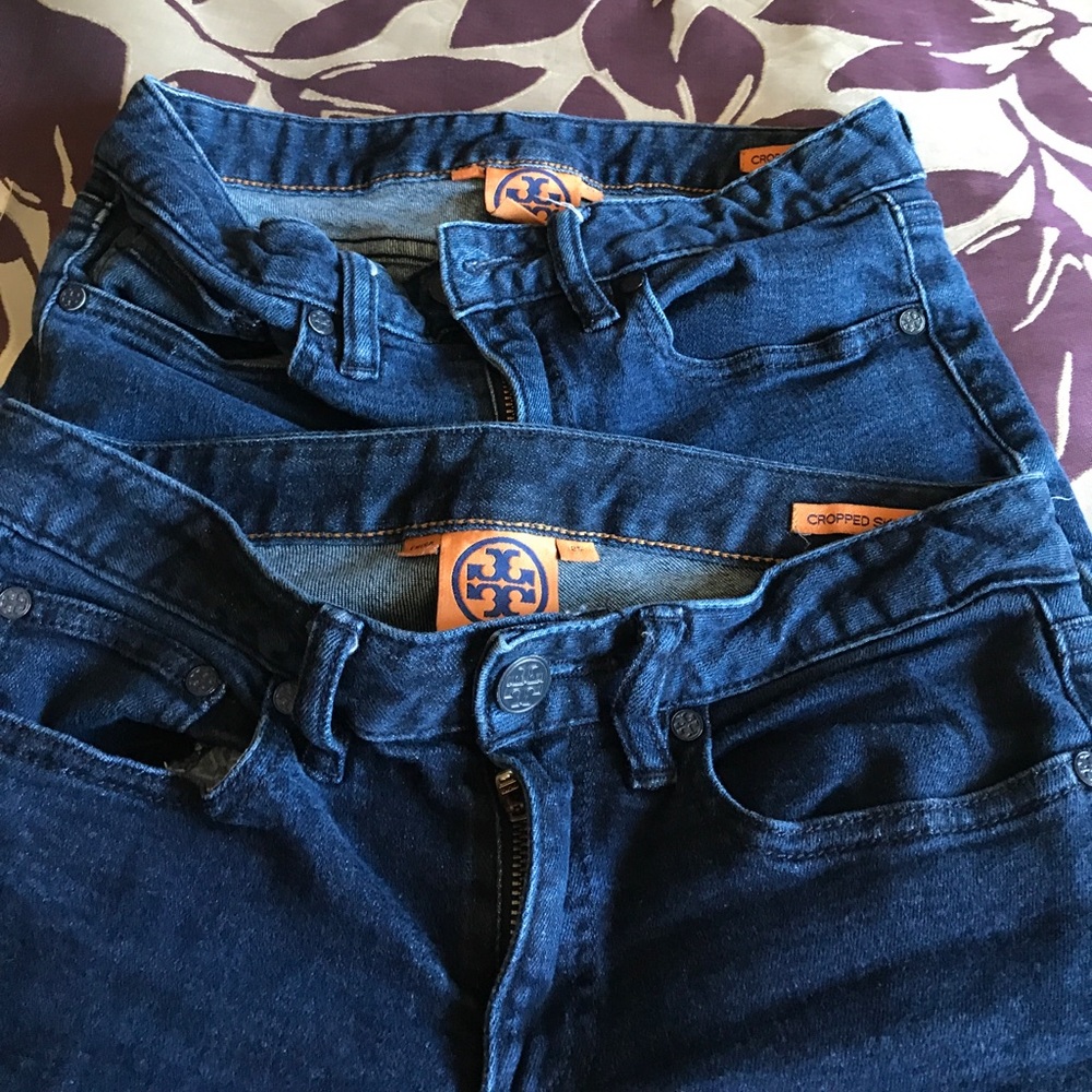 ❌❌❌Tory burch cropped skinny jeans ❌❌❌SOLD❌❌❌