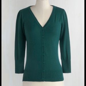 Modcloth Charter School Cardigan in Peacock