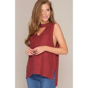 🆕 Rust Sleeveless Sweater