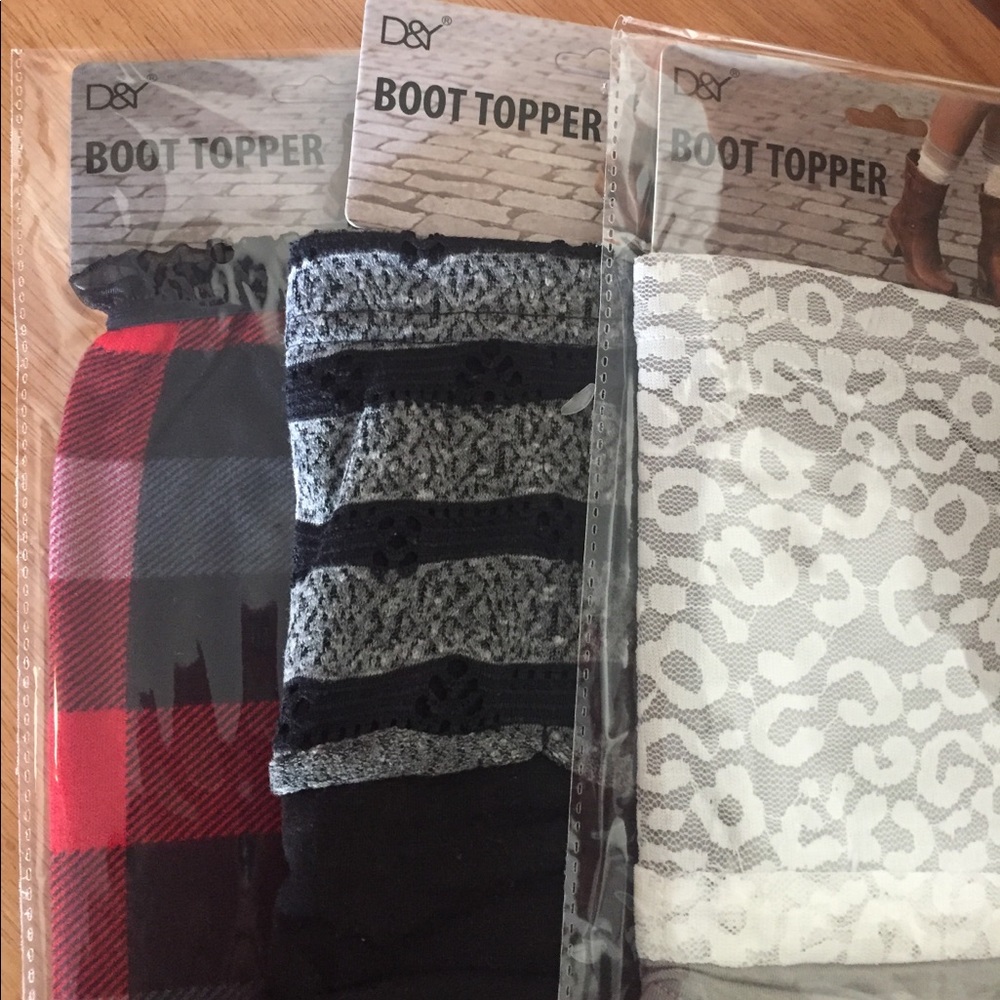 David & young boot Toppers - 3 Count- new