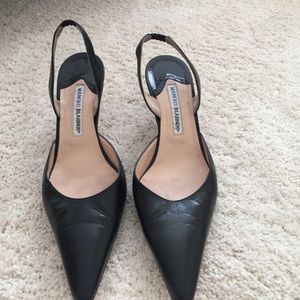 Manolo Blahnik Carolyn sling back pumps