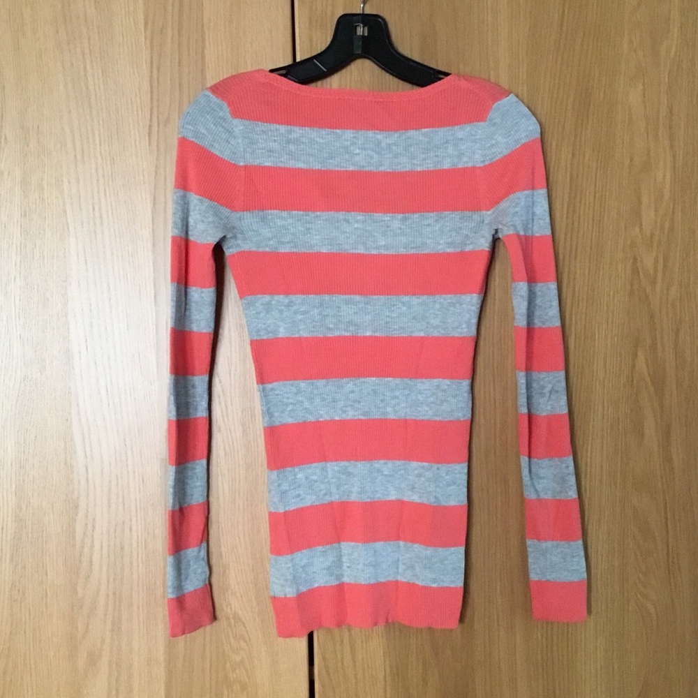 Theory Striped Rib-Knit Top - Picture 2 of 3