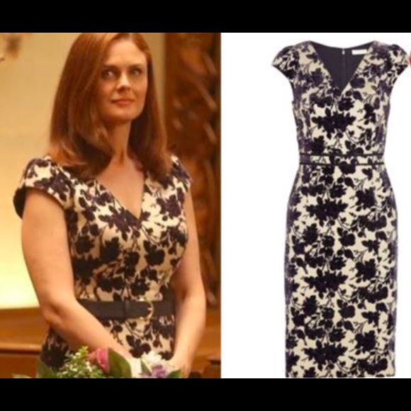 AUTH Tory Burch Dayton Floral Velvet Sheath Runway - Picture 5 of 8