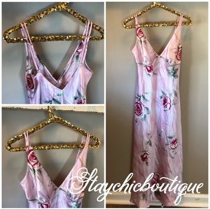 Vintage Gilligan O'malley Nightgown Long Rose Pink