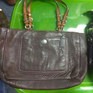 Brown coach purse