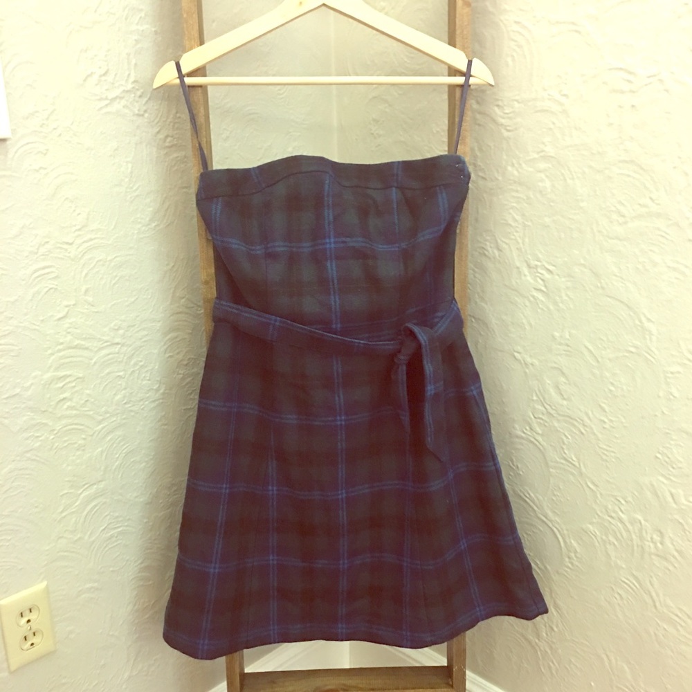 AEO Strapless flannel dress. Worn once!