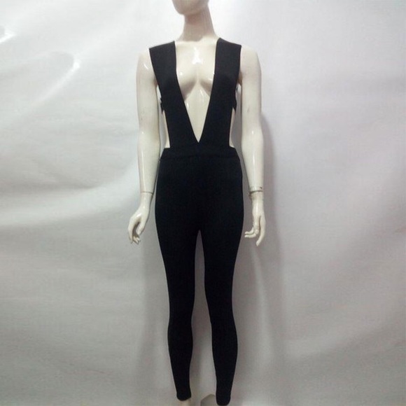 🍰🍰 Thick Bandage Jumpsuit Romper Bodysuit - Picture 2 of 5