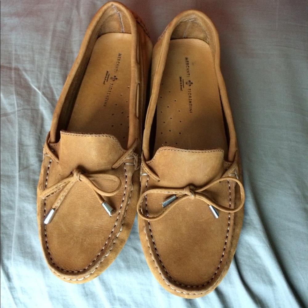 Mercanti Fiorentini Nubuck Leather Loafer 8.5 VEUC