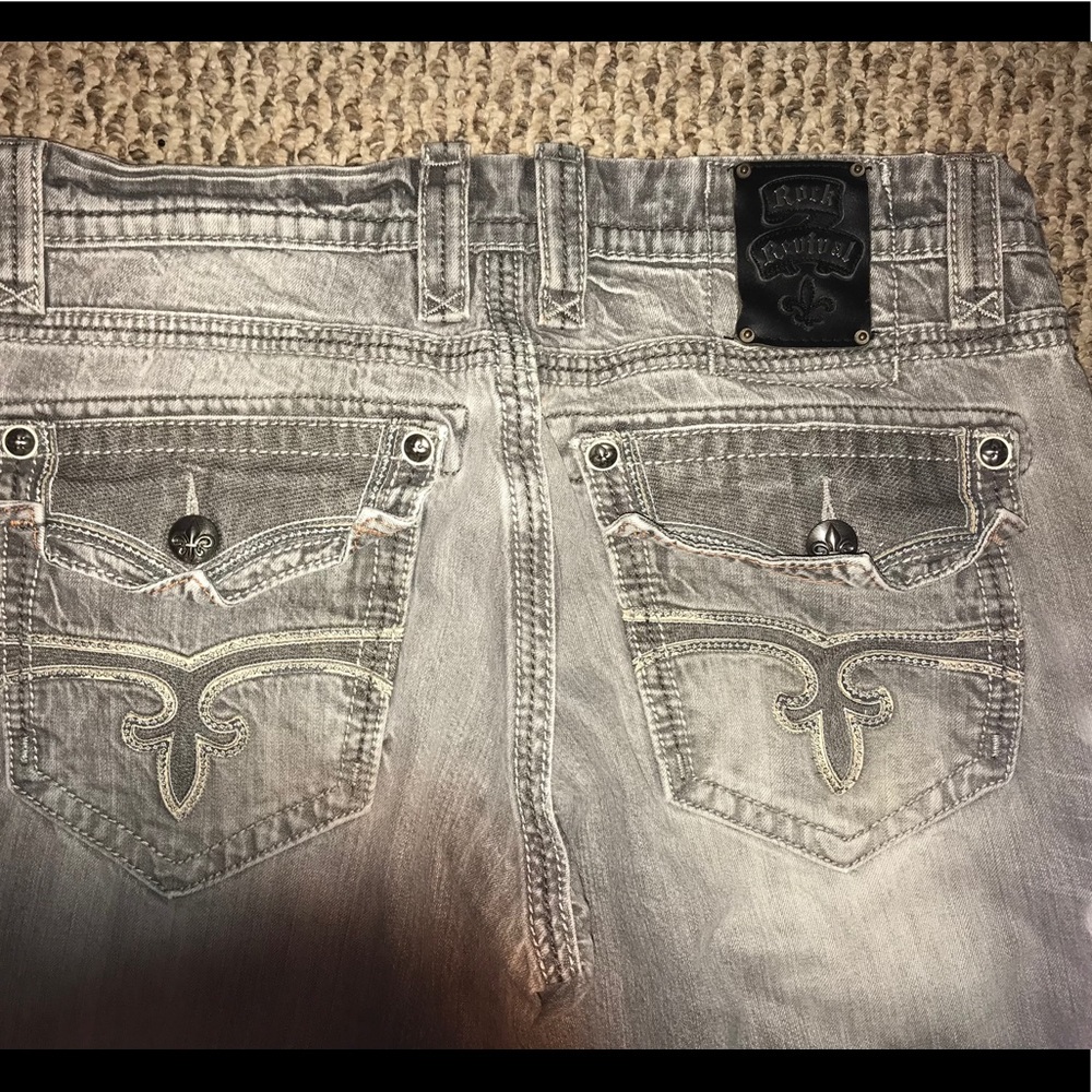Men’s Rock Revival Grey jeans size 38