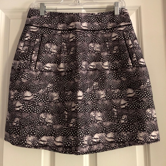 j crew feather skirt