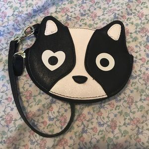 Betsey Johnson dog wristlet