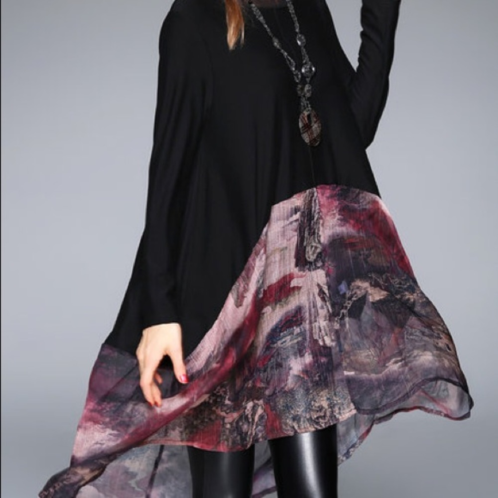 Casual Long Sleeve Tunic