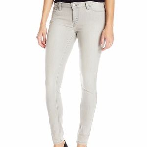 Gray Levi 535 super skinny jeans