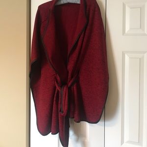 Super chic front tie poncho