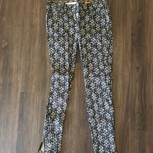 Anthropologie Patterned Skinny Jeans