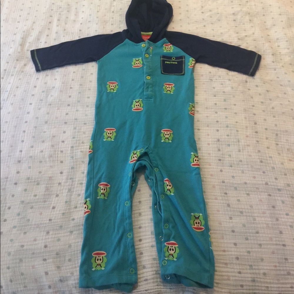 Paul Frank monkey long sleeve one-piece