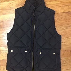 J. Crew Down Excursion Vest - Black Size Small