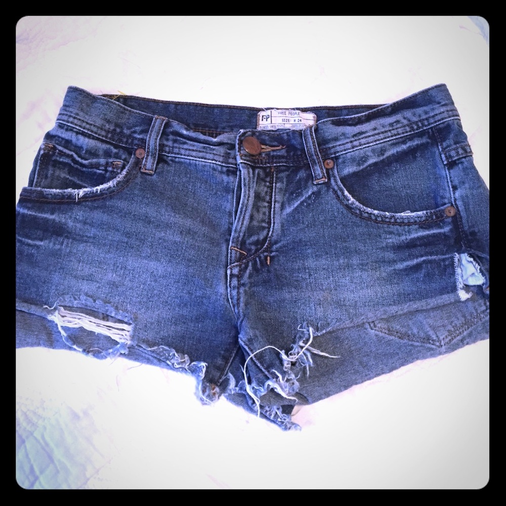 Free People Cut Off Shorts Size 24