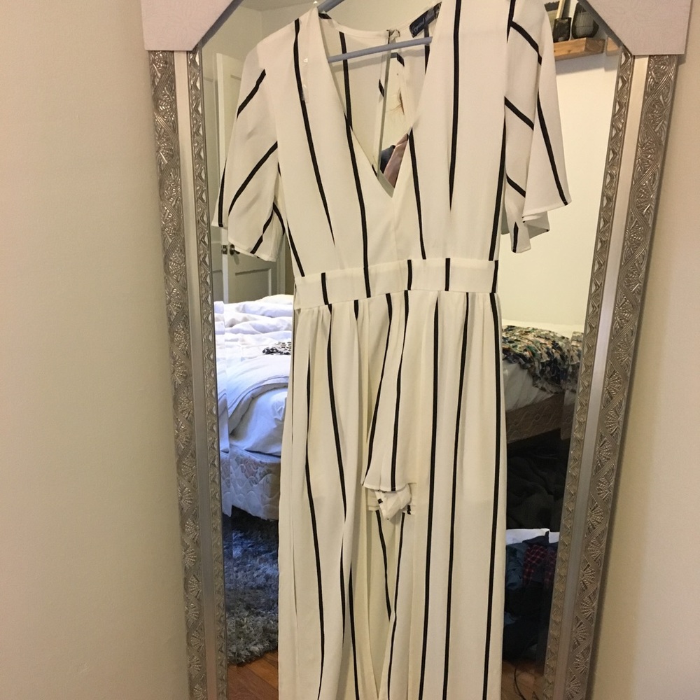 Romper with long skirt in back!