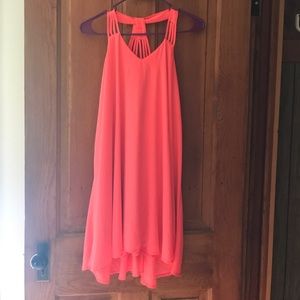 Bright pink dress