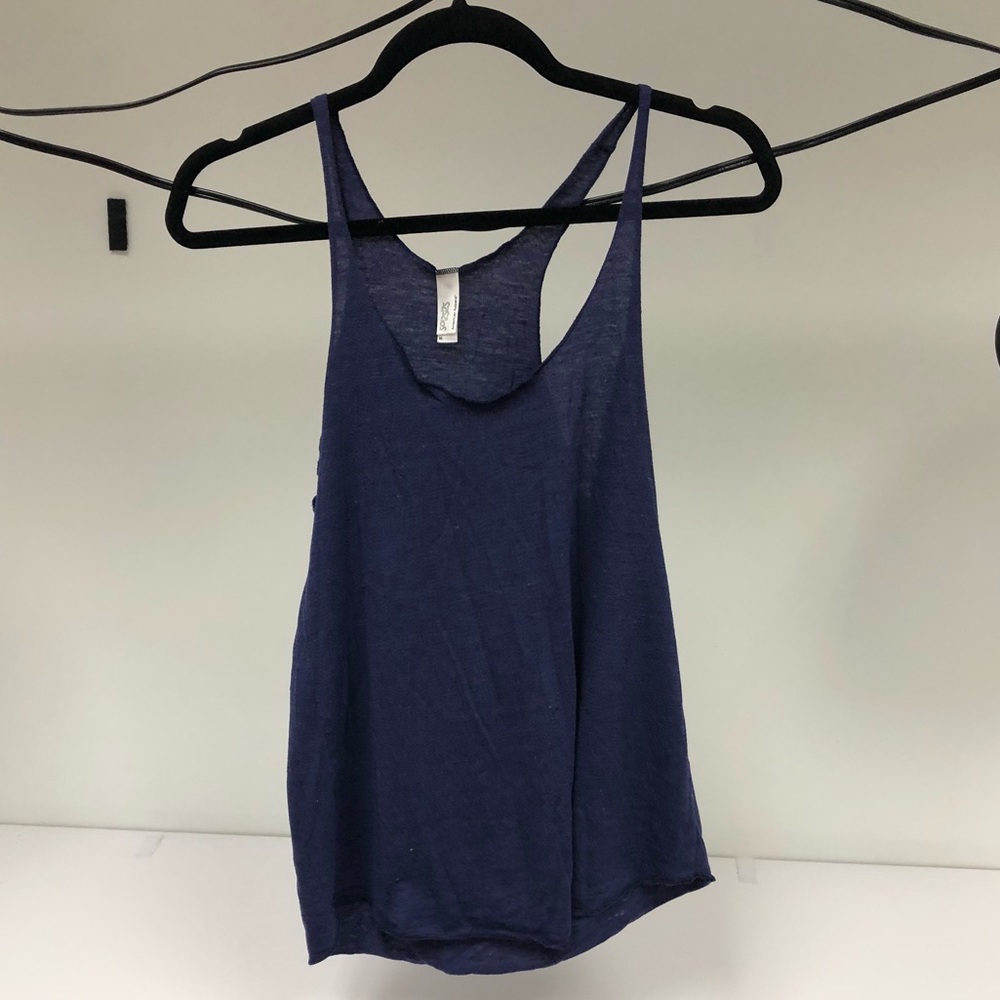 Blue American Apparel Racer Back Tank (M)