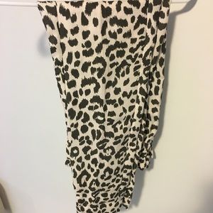 J CREW cheetah pants