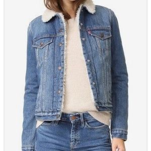 Levi’s denim Sherpa lined jacket