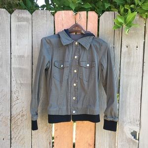 Army green utility jacket