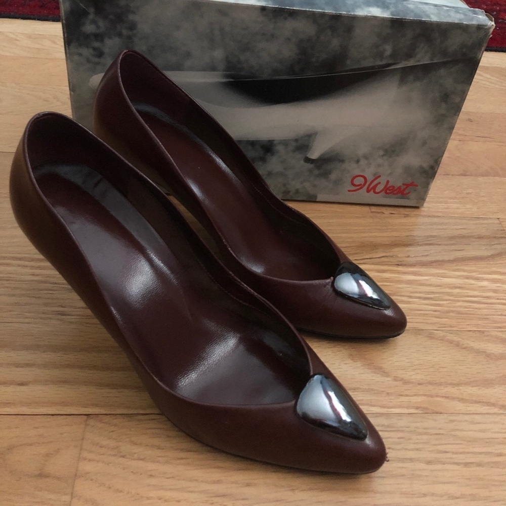 Brown pumps