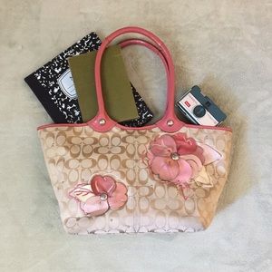 Coach Signature Bleecker Floral Appliqué Tote