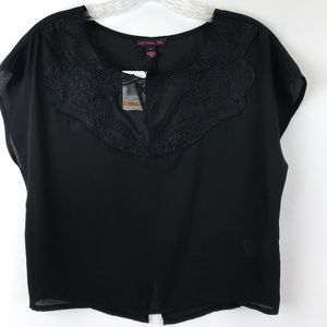 material girl black shirt
