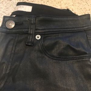 Burberry Brit black wax jeans