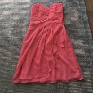 David Bridal bridesmaid dress - Coral