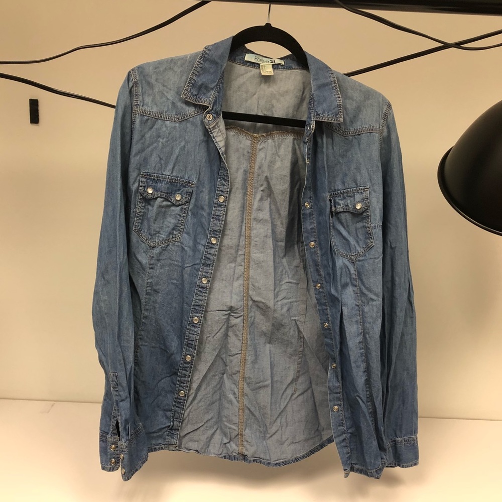 Forever 21 Denim Shirt (L)