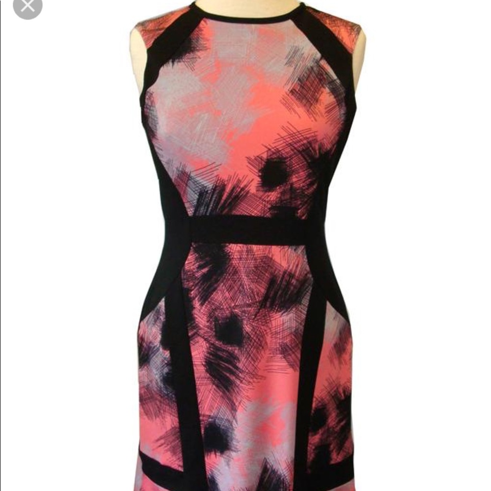 Max and Cleo Janie coral print dress