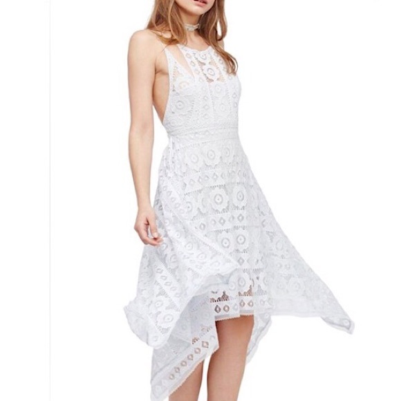 Free People Open Back Lace Mini Dress NWT - Picture 2 of 4