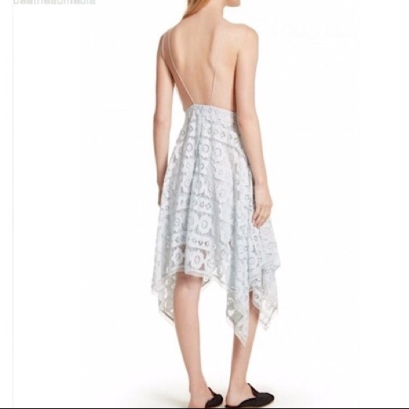 Free People Open Back Lace Mini Dress NWT - Picture 3 of 4