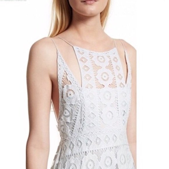 Free People Open Back Lace Mini Dress NWT - Picture 4 of 4