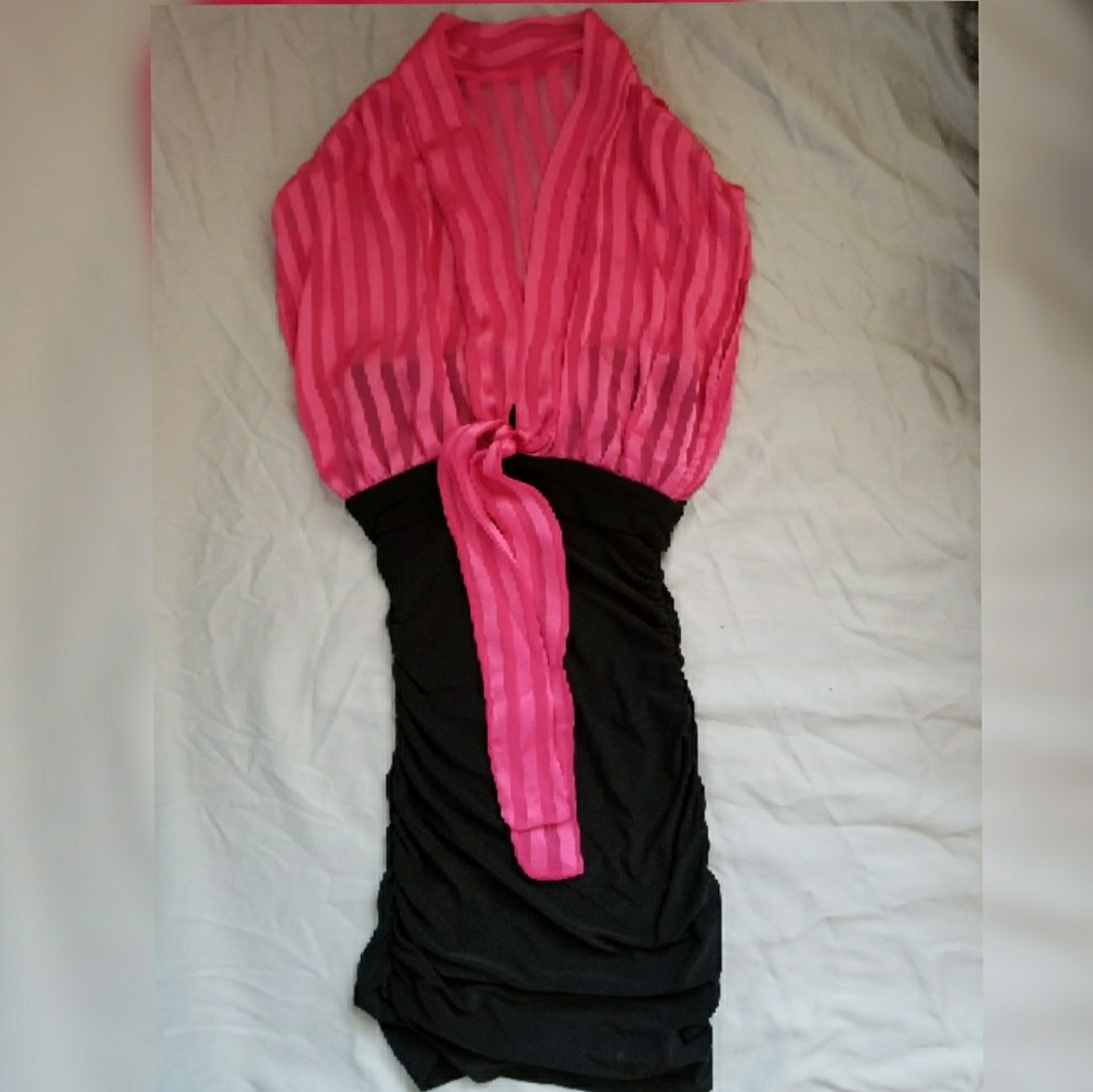 Pink & Black Dress