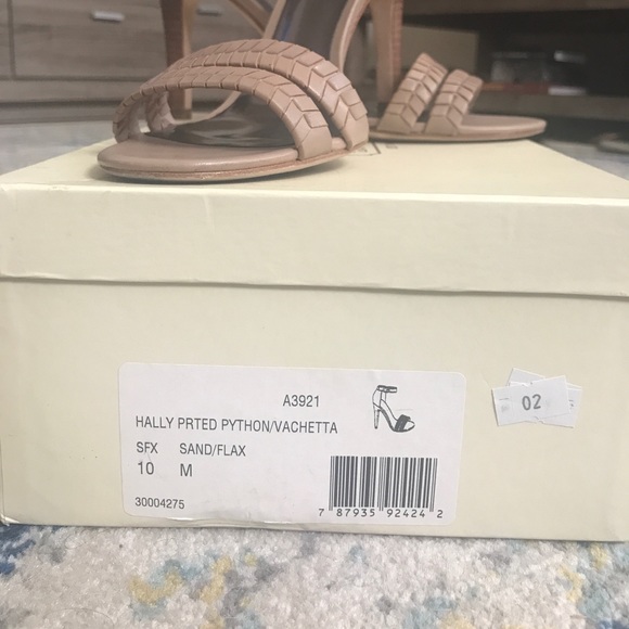 Coach Hally Printed Python Heels Sz 10 - Picture 2 of 7