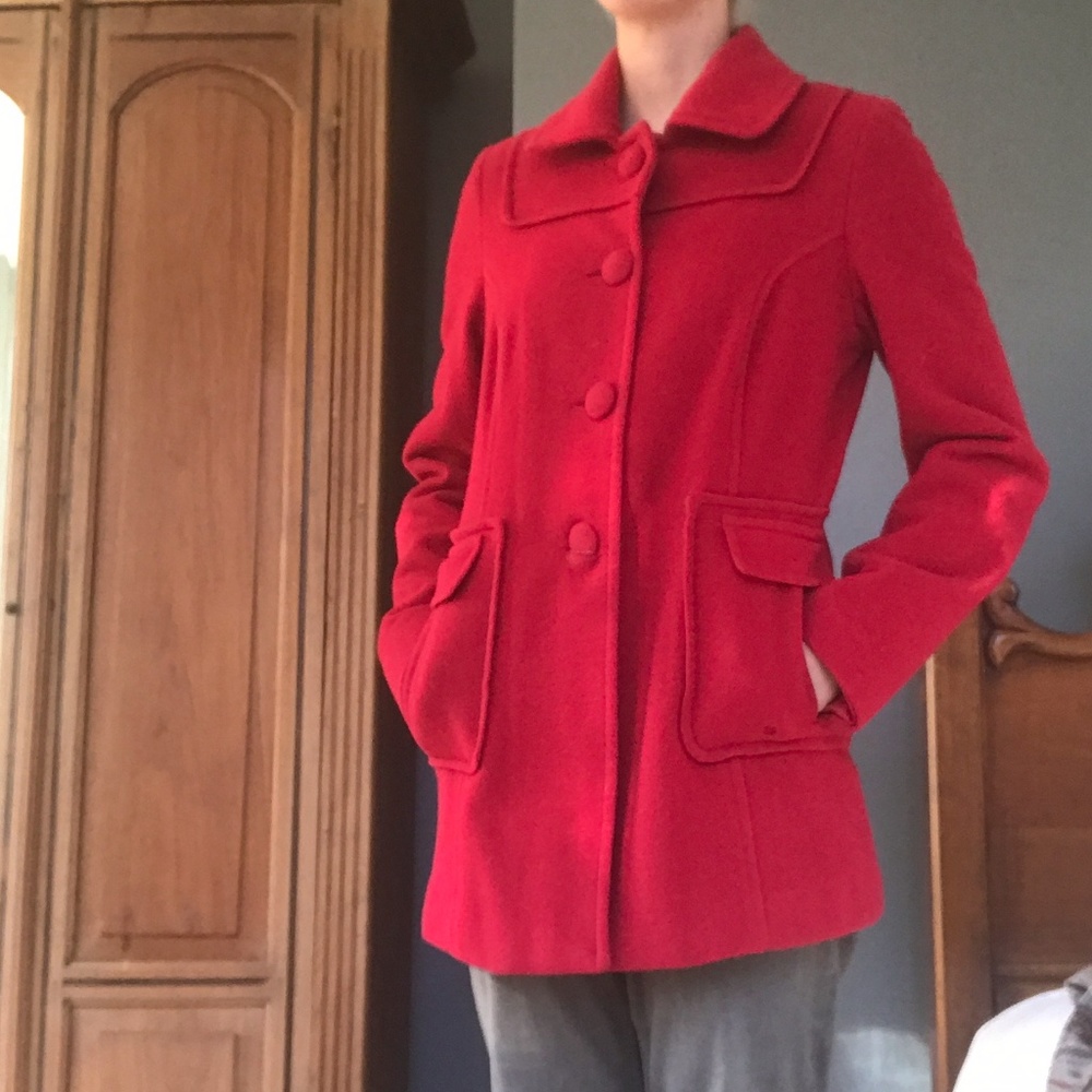 Latte by Coffeeshop Red Wool Peacoat