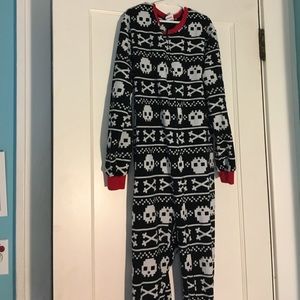 Boys Skull Footy Pajamas