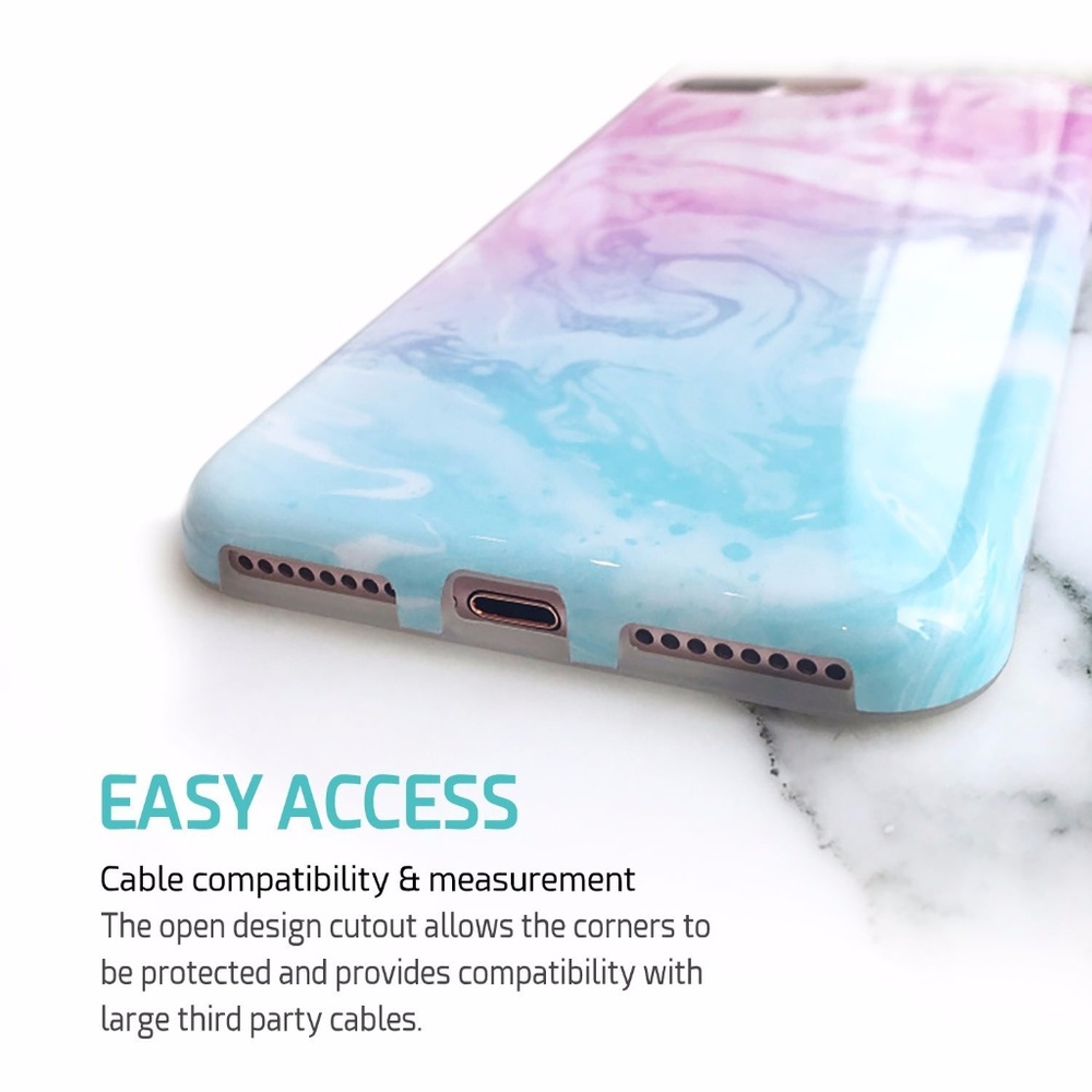 iPhone Pastel Marble Case - Picture 2 of 3