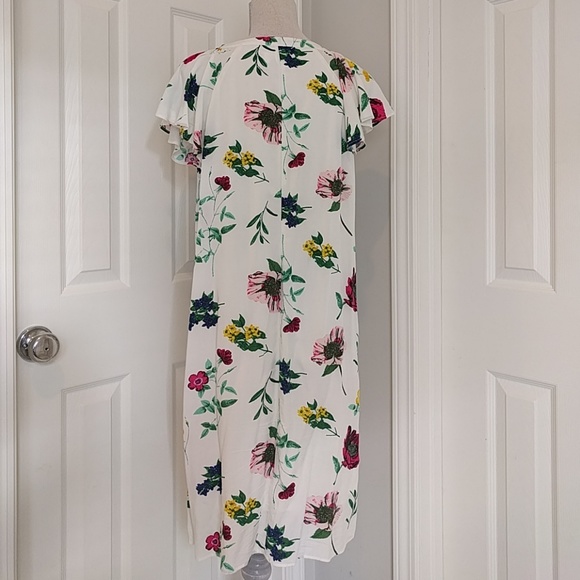 Old Navy floral flutter sleeve dress M TALL, NWOT - Picture 3 of 3