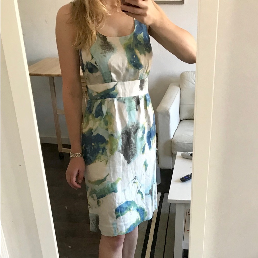 Silk Abstract Banana Republic Dress