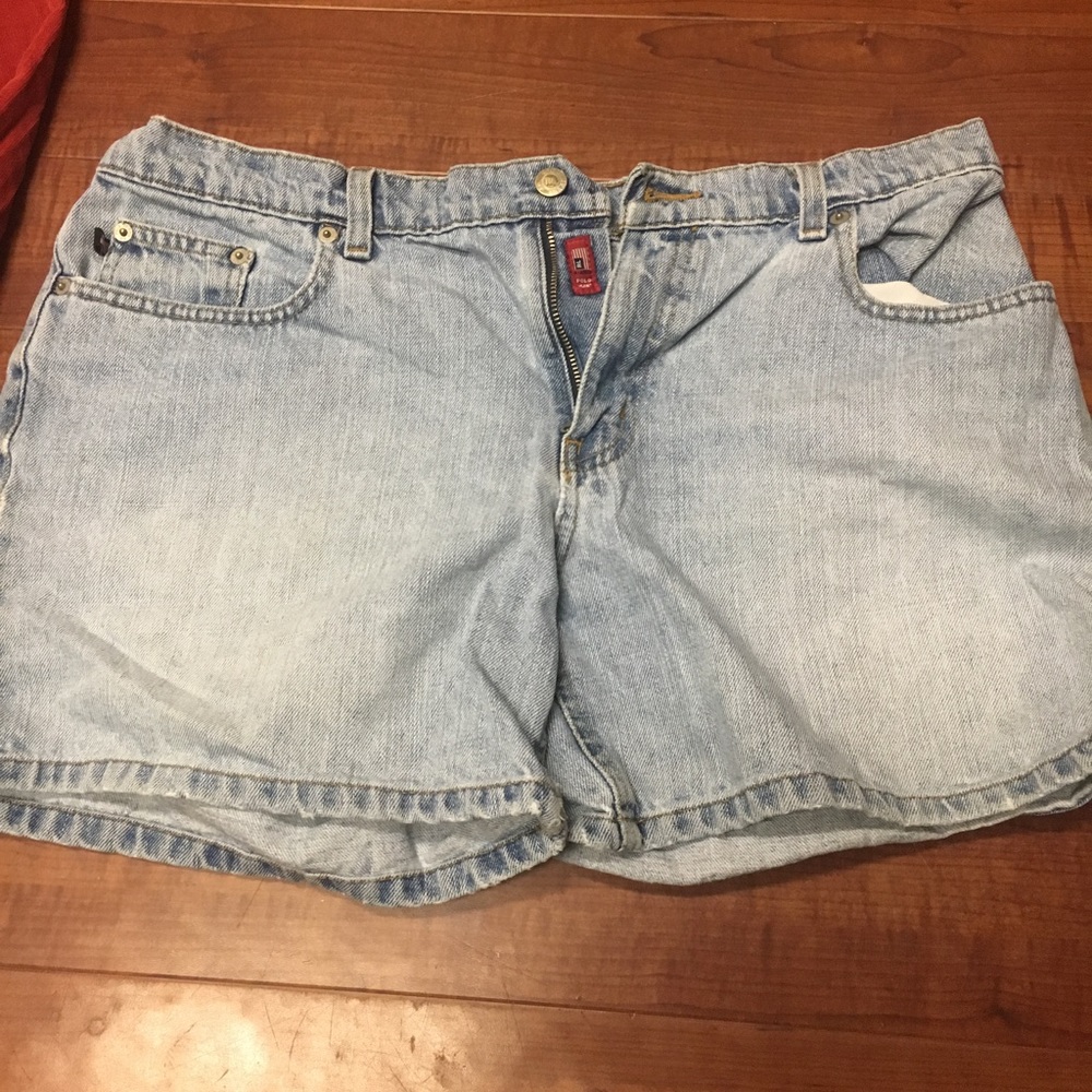 Vintage high rise Ralph Lauren blue jean shorts