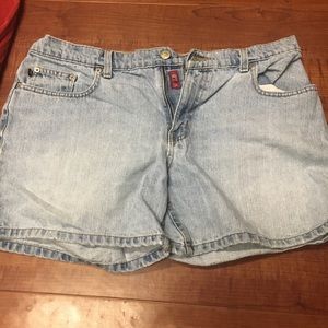 Vintage high rise Ralph Lauren blue jean shorts